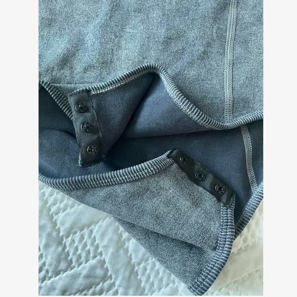 Grey Slim Fit Bodysuit Decorative Stitches - Picture 9 of 9